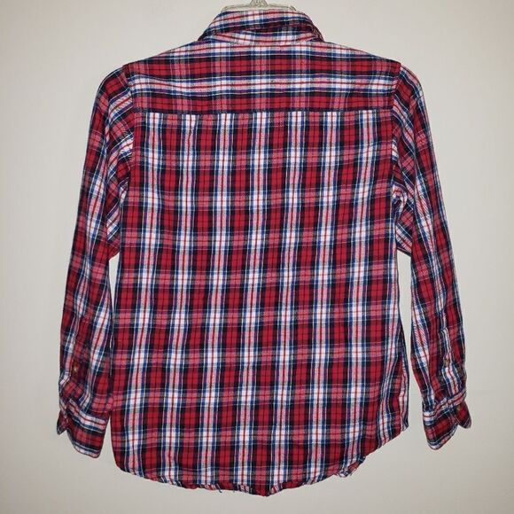 WRANGER PLAID BUTTON DOWN SHIRT SIZE BOYS LARGE 10/12 - Picture 4 of 4